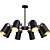 Sleek Bullet B Pendant Chandelier 3D model small image 4