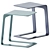 Sleek Open 32 Side Table 3D model small image 2