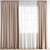 Polygonal Curtain Model: 3ds Max & Obj Archive 3D model small image 1