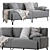 Modern Summit Standard Sofa 3D model small image 1