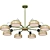 Anzazo Aviator: Beautiful Designer Chandelier 3D model small image 2