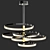 Black and Gold LED Pendant - Hoopla 3D model small image 10