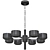 Anzazo Cosmic: Elegant Designer Chandelier 3D model small image 2