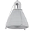 Sleek Satin Nickel Pendant 3D model small image 2