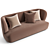 Gubi Beetle 190cm Sofa 3D model small image 2