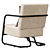 Stylish ITALINI Armchair STEFANIA 3D model small image 4