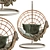Rattan Hanging Armchair: Bosseda 3D model small image 4