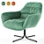 KARE Bristol Velvet Armchair - Swivel Design 3D model small image 1