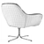 KARE Bristol Velvet Armchair - Swivel Design 3D model small image 6