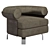 Modern Minotti Mattia Armchair 3D model small image 4