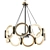 Rustic Farmhouse Circle Chandelier 3D model small image 1