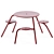 Viral 3-Seater Picnic Table 3D model small image 4