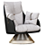 Sleek Gloss Accent Chair 3D model small image 1