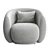 Moroso Pacific Chair: Modern Design with Textured Upholstery 3D model small image 4