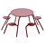 Virus Picnic Table: Outdoor Elegance 3D model small image 3