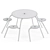 Virus Picnic Table: Outdoor Elegance 3D model small image 4