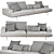 Sumo Sofa: Stylish Design by Living Divani 3D model small image 5