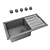 Florentina Combi 860 OM: Quartz Composite Kitchen Sink 3D model small image 2