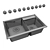 Modern Double Bowl Kitchen Sink 3D model small image 2