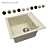 Elegant Compact Sink with Extra Accessory Holes 3D model small image 1