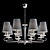 Luxurious Asfour Crystal Brass Chandelier 3D model small image 1