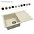 Florentina Lipsi 780 OM: Classic Design Kitchen Sink 3D model small image 1