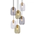 Lykke 6-Light Chandelier Pendant: Elegant Brass Lighting 3D model small image 1