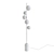 Contemporary Opal Glass Floor Lamp 3D model small image 2