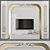 Modern TV Wall Set with 50" TV 3D model small image 1