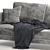Elegant Orlando Sofa Bed - Timeless Luxury 3D model small image 2