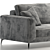 Elegant Orlando Sofa Bed - Timeless Luxury 3D model small image 6
