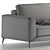 Elegant Orlando Sofa Bed 3D model small image 1