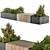 Green Oasis Bench: Urban Furniture 3D model small image 2