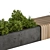 Green Oasis Bench: Urban Furniture 3D model small image 3