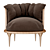 Stylish Vayne Armchair: Elegant Design, Premium Comfort 3D model small image 1