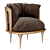 Stylish Vayne Armchair: Elegant Design, Premium Comfort 3D model small image 2