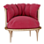 Stylish Vayne Armchair: Elegant Design, Premium Comfort 3D model small image 4