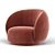 Elegant Julep Armchair - Timeless Comfort 3D model small image 3