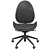 Hattefjäll Beige Office Chair 3D model small image 7