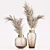 Elegant Dried Pampas Bouquets 3D model small image 1