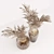 Elegant Dried Pampas Bouquets 3D model small image 2