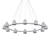 Italian Modern Gotico Chandelier 3D model small image 2