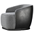 Tamino Designer Armchair 3D model small image 3