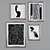 Modern Minimalist 4-Piece Picture Frame Set 3D model small image 3