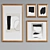 Modern Minimalist Picture Frame Set 3D model small image 3