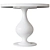 Palermo Side Table: American Elegance by Fratelli Barri 3D model small image 1