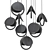 Sleek Clack Pendant Light 3D model small image 3