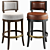 Perigold Island Fusion Swivel Stool 3D model small image 1