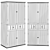 Sleek Storage Solution: Tangkula Wardrobe 3D model small image 2