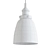 Smoke Glass Cloche Pendant: Industrial Loft Lighting 3D model small image 2